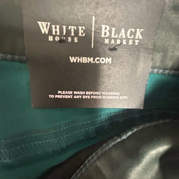 WHBM Deep Green Ankle Zip Skimmer Pants NWT Size 4 - Picture 7 of 9